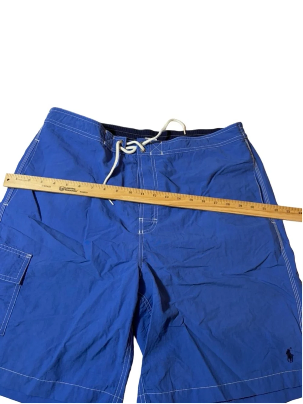 Polo Ralph Lauren Swim Trunks Blue Board Shorts Cargo Pocket XL